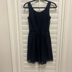 JCREW Navy Lace Dress SIZE 0 EUC
